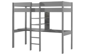 &Scaron;ed&aacute; borovicov&aacute; patrov&aacute; postel Vipack Pino 90 x 200 cm s psac&iacute;m stolem