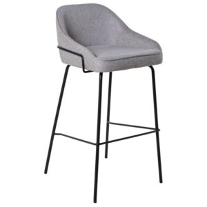 &Scaron;ed&aacute; čalouněn&aacute; barov&aacute; židle Somcasa Louis 76