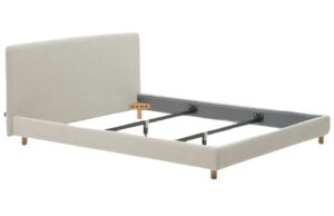 &Scaron;ed&aacute; čalouněn&aacute; dvoulůžkov&aacute; postel Kave Home Valma 160 x 200 cm