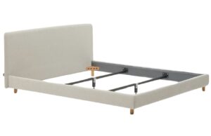 &Scaron;ed&aacute; čalouněn&aacute; dvoulůžkov&aacute; postel Kave Home Valma 180 x 200 cm