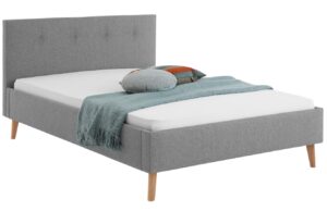 &Scaron;ed&aacute; čalouněn&aacute; dvoulůžkov&aacute; postel Meise M&ouml;bel Jazz 180 x 200 cm