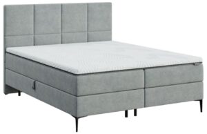 &Scaron;ed&aacute; čalouněn&aacute; dvoulůžkov&aacute; postel boxspring MESONICA Bufo II. 180 x 200 cm