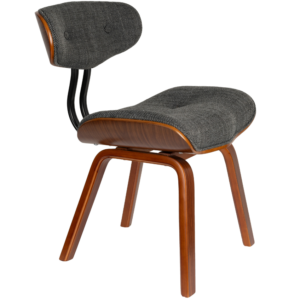 &Scaron;ed&aacute; čalouněn&aacute; j&iacute;deln&iacute; židle DUTCHBONE BLACKWOOD