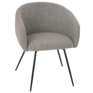 &Scaron;ed&aacute; čalouněn&aacute; j&iacute;deln&iacute; židle J-line Wahles