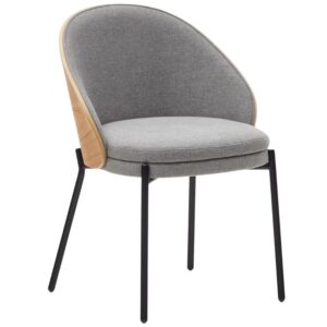 &Scaron;ed&aacute; čalouněn&aacute; j&iacute;deln&iacute; židle Kave Home Eamy