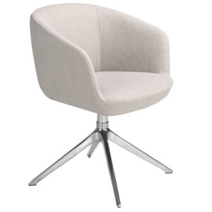 &Scaron;ed&aacute; čalouněn&aacute; otočn&aacute; j&iacute;deln&iacute; židle Angel Cerd&aacute; No. 4133
