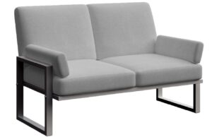 &Scaron;ed&aacute; dvoum&iacute;stn&aacute; zahradn&iacute; pohovka MESONICA Soledo s antracitovou podnož&iacute; 140 cm