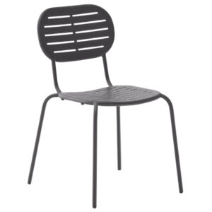 &Scaron;ed&aacute; kovov&aacute; zahradn&iacute; židle Kave Home Brai