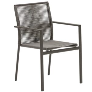 &Scaron;ed&aacute; kovov&aacute; zahradn&iacute; židle Kave Home Culip