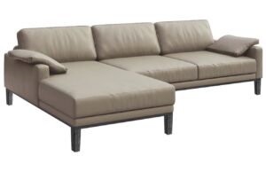 &Scaron;ed&aacute; kožen&aacute; rohov&aacute; pohovka MESONICA Musso