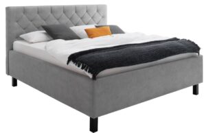 &Scaron;ed&aacute; koženkov&aacute; dvoulůžkov&aacute; postel Meise M&ouml;bel San Remo 180 x 200 cm s &uacute;ložn&yacute;m prostorem