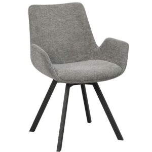 &Scaron;ed&aacute; l&aacute;tkov&aacute; otočn&aacute; j&iacute;deln&iacute; židle ROWICO NORWELL