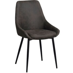 &Scaron;ed&aacute; polstrovan&aacute; j&iacute;deln&iacute; židle ROWICO SIERRA