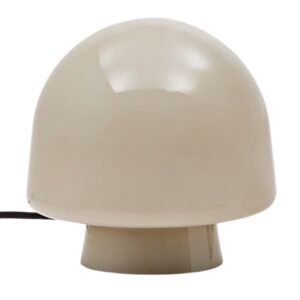 &Scaron;ed&aacute; skleněn&aacute; stoln&iacute; lampa Kave Home Reig