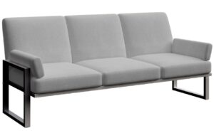 &Scaron;ed&aacute; tř&iacute;m&iacute;stn&aacute; zahradn&iacute; pohovka MESONICA Soledo s antracitovou podnož&iacute; 205 cm