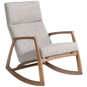 &Scaron;ed&eacute; čalouněn&eacute; houpac&iacute; křeslo Angel Cerd&aacute; No. 5106