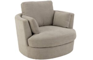 &Scaron;ed&eacute; čalouněn&eacute; otočn&eacute; křeslo J-line Swirl