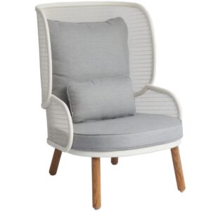 &Scaron;ed&eacute; čalouněn&eacute; zahradn&iacute; křeslo No.118 Mindo