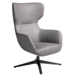 &Scaron;ed&eacute; koženkov&eacute; otočn&eacute; křeslo Angel Cerd&aacute; No. 5101