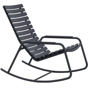 &Scaron;ed&eacute; plastov&eacute; zahradn&iacute; houpac&iacute; křeslo HOUE ReClips s područkami