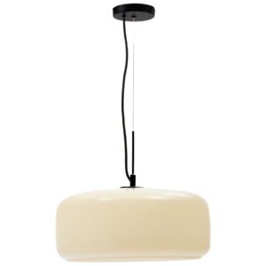 &Scaron;ed&eacute; skleněn&eacute; z&aacute;věsn&eacute; LED světlo Kave Home Reig 38 cm