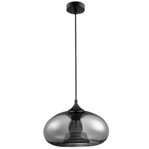 &Scaron;ed&eacute; skleněn&eacute; z&aacute;věsn&eacute; světlo Nova Luce Savaz 28 cm