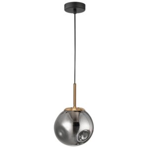 &Scaron;ed&eacute; skleněn&eacute; z&aacute;věsn&eacute; světlo Nova Luce Spada 15 cm