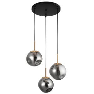 &Scaron;ed&eacute; skleněn&eacute; z&aacute;věsn&eacute; světlo Nova Luce Spada 40 cm