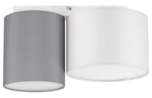 &Scaron;edo-b&iacute;l&eacute; stropn&iacute; světlo Nova Luce Bryson 35 x 20 cm