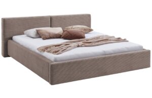&Scaron;edo hněd&aacute; man&scaron;estrov&aacute; dvoulůžkov&aacute; postel Meise M&ouml;bel Cube 180 x 200 cm s ro&scaron;tem