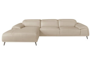 &Scaron;edob&eacute;žov&aacute; kožen&aacute; rohov&aacute; pohovka Angel Cerd&aacute; No. 6149