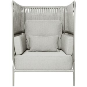 &Scaron;edob&iacute;l&eacute; l&aacute;tkov&eacute; zahradn&iacute; křeslo No.106 Mindo s bočn&iacute;m v&yacute;pletem