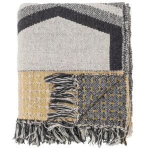 &Scaron;ed&yacute; bavlněn&yacute; přehoz Bloomingville Annli 130 x 160 cm