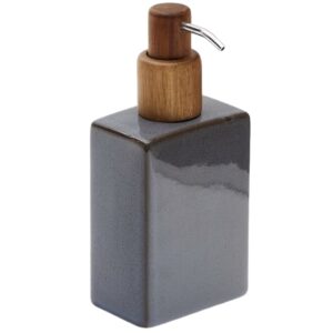 &Scaron;ed&yacute; keramick&yacute; d&aacute;vkovač na m&yacute;dlo Kave Home Silvet