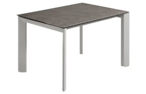 &Scaron;ed&yacute; keramick&yacute; rozkl&aacute;dac&iacute; j&iacute;deln&iacute; stůl Kave Home Axis III. 120/180 x 80 cm