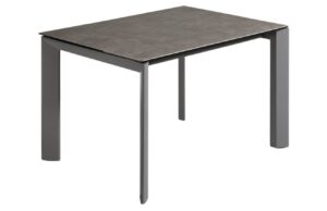 &Scaron;ed&yacute; keramick&yacute; rozkl&aacute;dac&iacute; j&iacute;deln&iacute; stůl Kave Home Axis VI. 120/180 x 80 cm