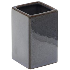 &Scaron;ed&yacute; keramick&yacute; stojan na zubn&iacute; kart&aacute;čky Kave Home Silvet