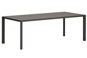 &Scaron;ed&yacute; kovov&yacute; zahradn&iacute; j&iacute;deln&iacute; stůl Kave Home Culip 220 x 100 cm