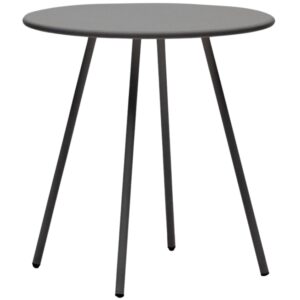 &Scaron;ed&yacute; kovov&yacute; zahradn&iacute; j&iacute;deln&iacute; stůl Kave Home Montjoi 70 cm