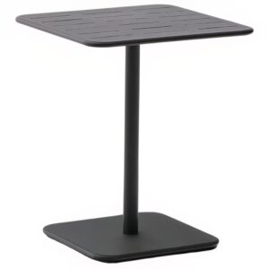 &Scaron;ed&yacute; kovov&yacute; zahradn&iacute; stůl Kave Home Brai 70 x 70 cm