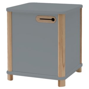 &Scaron;ed&yacute; lakovan&yacute; nočn&iacute; stolek RAGABA ASHME 42 x 42 cm