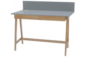 &Scaron;ed&yacute; lakovan&yacute; pracovn&iacute; stůl RAGABA LUKA 110 x 50 cm