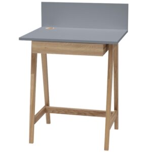 &Scaron;ed&yacute; lakovan&yacute; pracovn&iacute; stůl RAGABA LUKA 65 x 50 cm