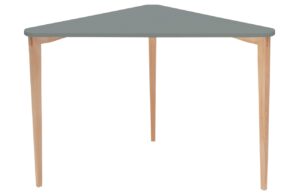 &Scaron;ed&yacute; lakovan&yacute; rohov&yacute; pracovn&iacute; stůl RAGABA NAJA 114 x 61 cm