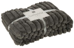 &Scaron;ed&yacute; l&aacute;tkov&yacute; pl&eacute;d J-Line Duroy 180 x 130 cm