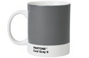 &Scaron;ed&yacute; porcel&aacute;nov&yacute; hrnek Pantone Cool Gray 9 375 ml