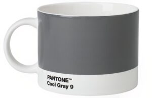 &Scaron;ed&yacute; porcel&aacute;nov&yacute; hrnek Pantone Cool Gray 9 475 ml