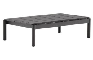 &Scaron;ed&yacute; zahradn&iacute; konferenčn&iacute; stolek Kave Home Sorells 91 x 57 cm