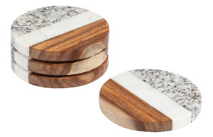 Set čtyř pestrobarevn&yacute;ch podt&aacute;cků Kave Home Cataleg