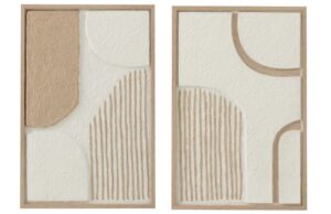 Set dvou abstraktn&iacute;ch obrazů J-line Sia 60 x 40 cm